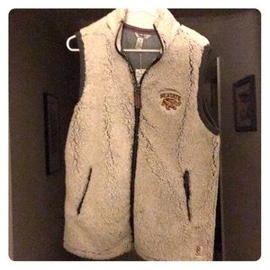 San Francisco State faux fur vest